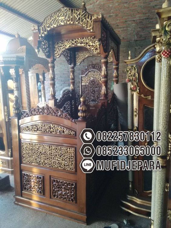 Model Mimbar Jati Jepara Masjid Di Bogor
