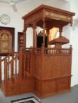 Motif Mimbar Kayu Podium Minimalis Masjid Di Cikarang