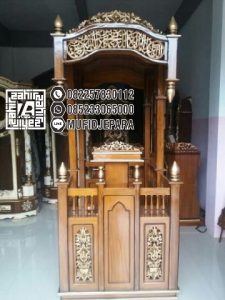 Model Mimbar Jati Minimalis Masjid Di Bogor