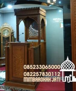 Mimbar Masjid Dari Kayu Minimalis