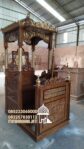 Mimbar Of Mosque Ukiran Podium Mimbar Ukir Tiang Ulir