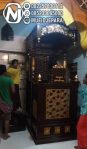Mimbar Jati Minimalis Arabic Pesanan DKM Masjid Agung Banyumas
