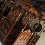 Harga Mimbar Kayu Ukiran Kaligrafi Pesanan Masjid Agung Kaliwungu Kendal