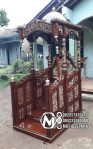Model Mimbar Jati Minimalis Masjid Di Depok