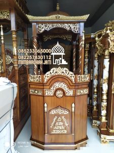 Bentuk Mimbar Jati Jepara Masjid Di Banten