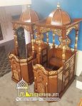 Bentuk Mimbar Jati Jepara Masjid Sederhana