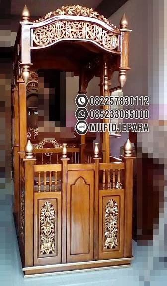 Jual Mimbar Jati Minimalis Masjid Di Banten