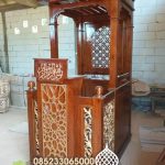 Ukuran Podium Mimbar Masjid Minimalis Klasikan