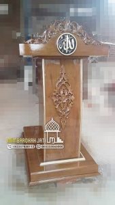 Desain Mimbar Meja Podium Masjid Di Bogor