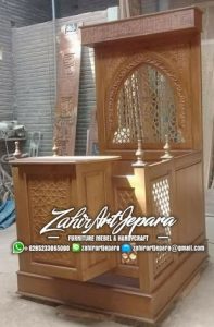 Mimbar Jati Minimalis Masjid Di Cirebon