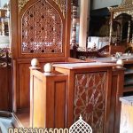 Model Mimbar Kayu Podium Minimalis Masjid Di Cirebon