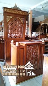 Mimbar Kayu Podium Minimalis Masjid Di Cirebon