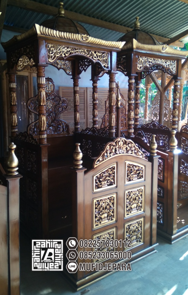 Mimbar Kayu Standar Masjid Di Brebes