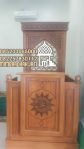 Mimbar Kayu Podium Minimalis Masjid Di Sukabumi