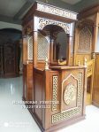 Mimbar Kayu Ukiran Pesanan DKM Masjid Probolinggo