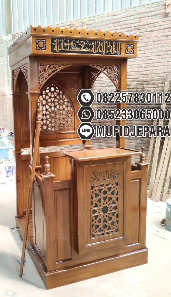Harga Mimbar Masjid Podium Malang Dari Jepara