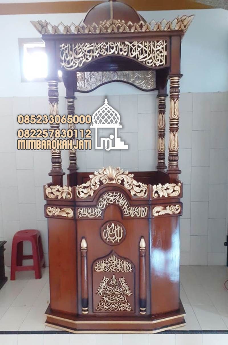 Mimbar Podium Masjid Purwokerto Buatan Jepara