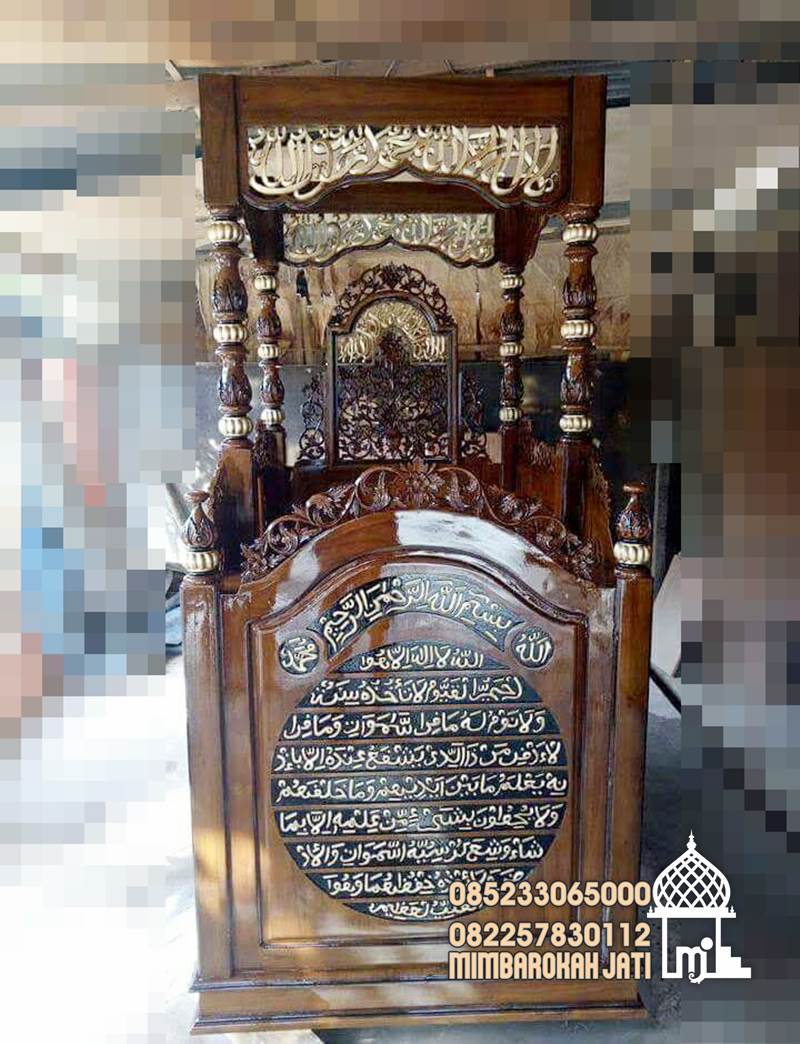 Mimbar Masjid Podium Depok Kayu Jepara